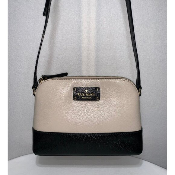 kate spade Handbags - Kate Spade Hanna Wellesley Crossbody Bag Black Cream WKRU2895 Adjustable Strap